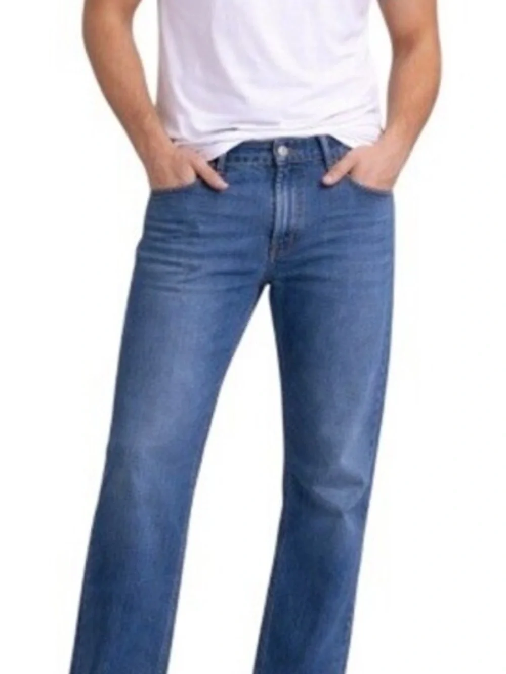 Men's Levi Premium Straight-Leg  Blue Jeans 34X34